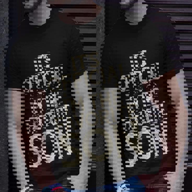 Its Official Im The Favorite Son T-Shirt Gifts for Him Its Official Im The Favorite Son T-Shirt Gifts for Him