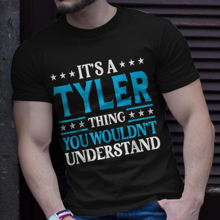 It's A Tyler Thing Surname Team Family Last Name Tyler T-Shirt Gifts for Him