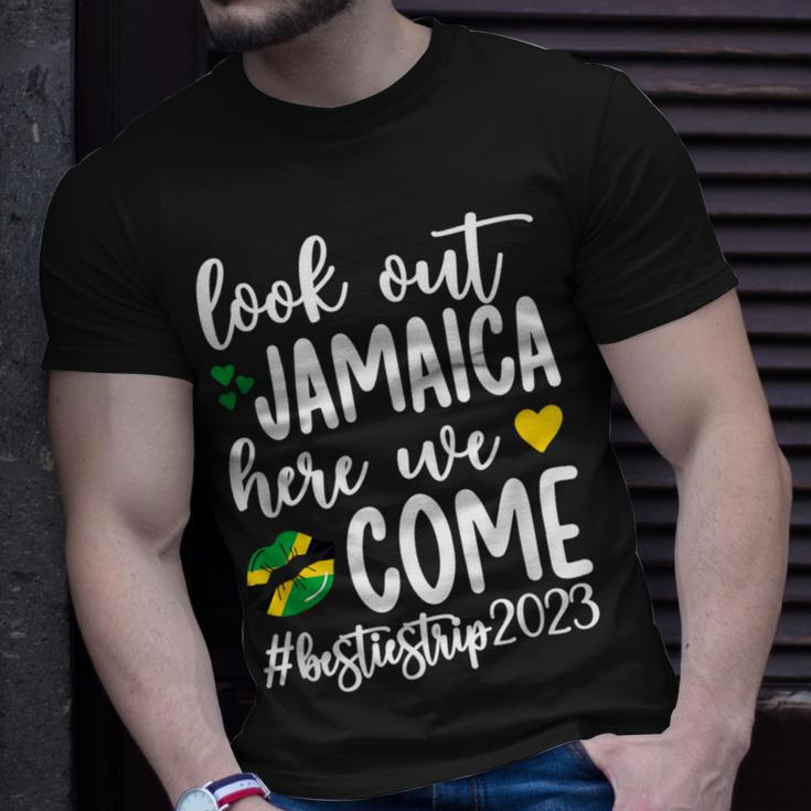 Jamaica Here We Come Besties Trip 2023 Best Friend Vacation T-Shirt Gifts for Him