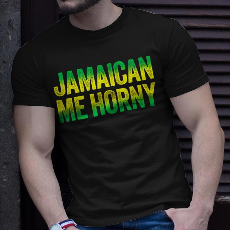 Jamaican Me Horny Caribbean Party T-Shirt Gifts for Him