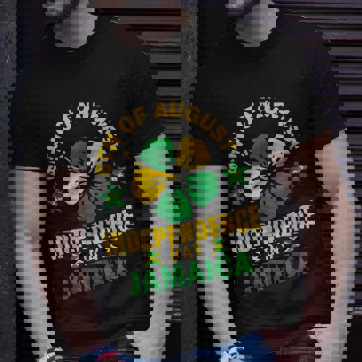 Jamaican Independence 6Th August 1962 Jamaican Flag Unisex T-Shirt Gifts for Him