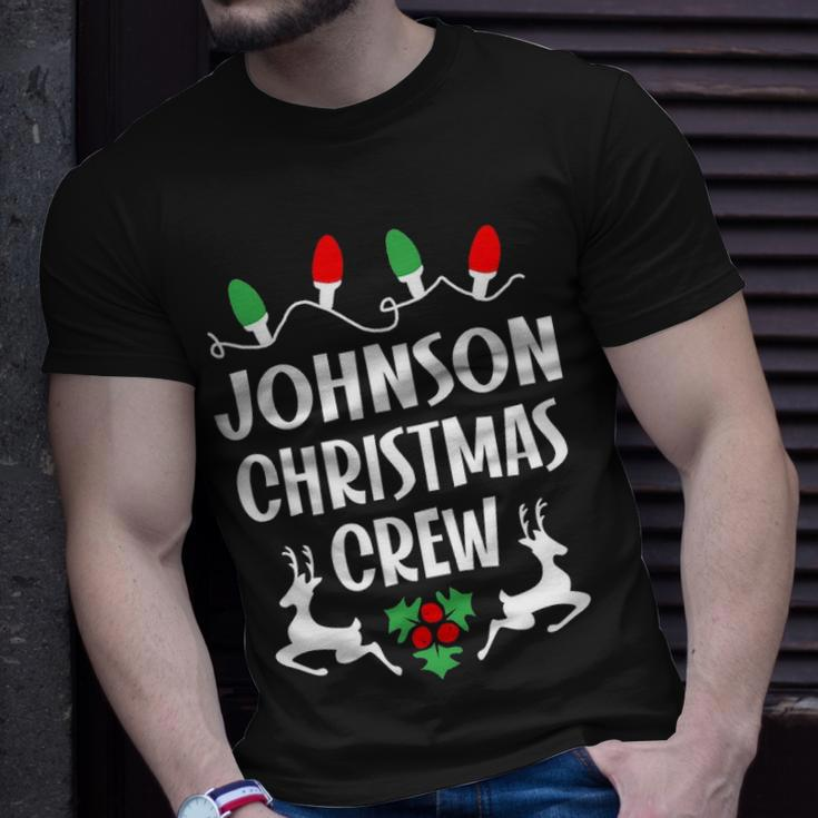 Johnson Name Gift Christmas Crew Johnson Unisex T-Shirt Gifts for Him