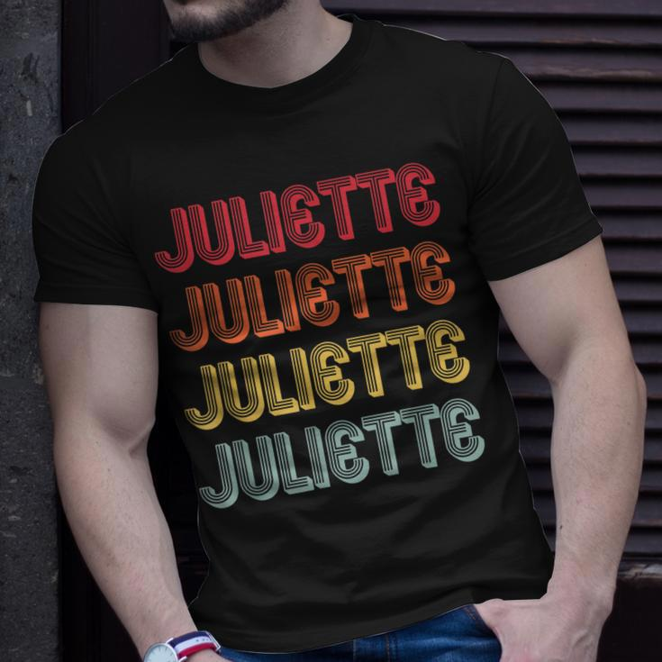 Juliette Gift Name Personalized Retro Vintage 90S Birthday Unisex T-Shirt Gifts for Him