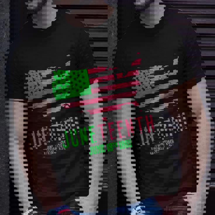 【着後レビューで 送料無料】 American Distressed Aka Junenth 1865 19Th June Flag T Unisex スカート