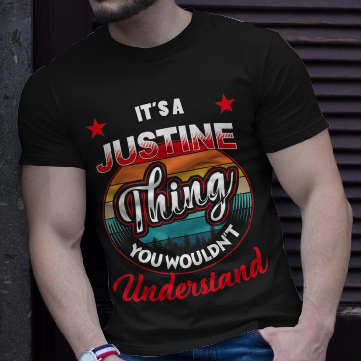 Justine Name Its A Justine Thing Unisex T-Shirt Gifts for Him