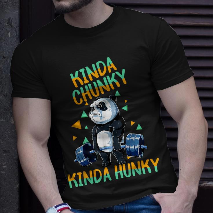 Kinda Chunky Kinda Hunky Weightlifting Bodybuilding Gym T-Shirt Gifts for Him