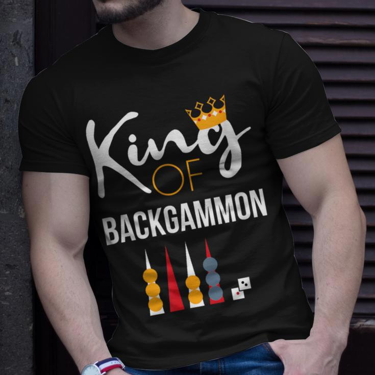 King Of Backgammon Board Game Backgammon Player T-Shirt Gifts for Him