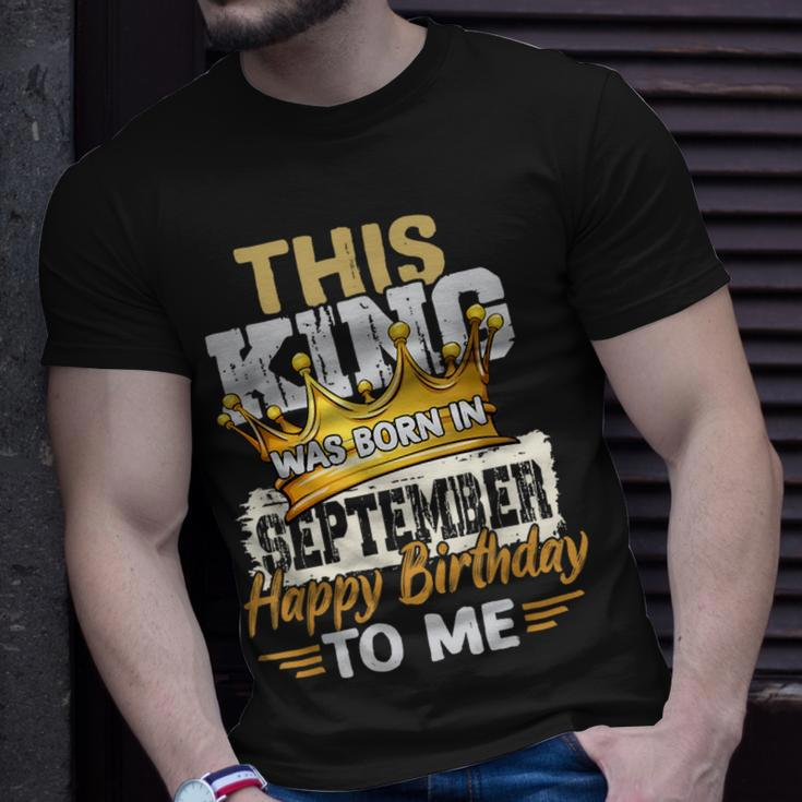 This King Was Born In September Birthday T-Shirt Gifts for Him