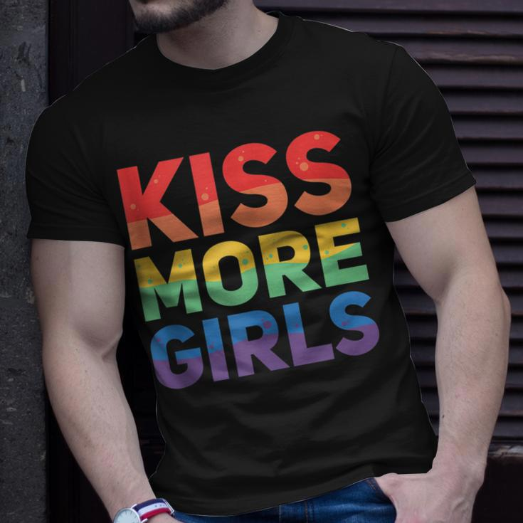 Kiss More Girls - Lesbian Lgbt Gay Homosexuality Unisex T-Shirt Gifts for Him