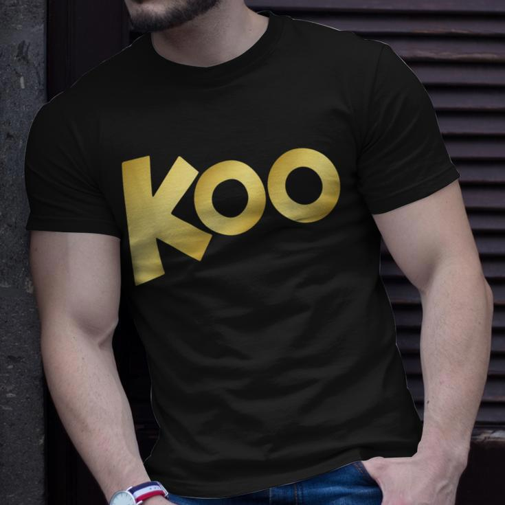 Koo Gold Lettering Koo T-Shirt Gifts for Him
