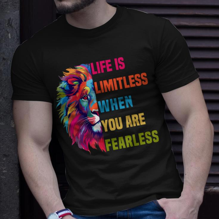 Leo Season Lion Motivational Inspirational Unisex T-Shirt Gifts for Him