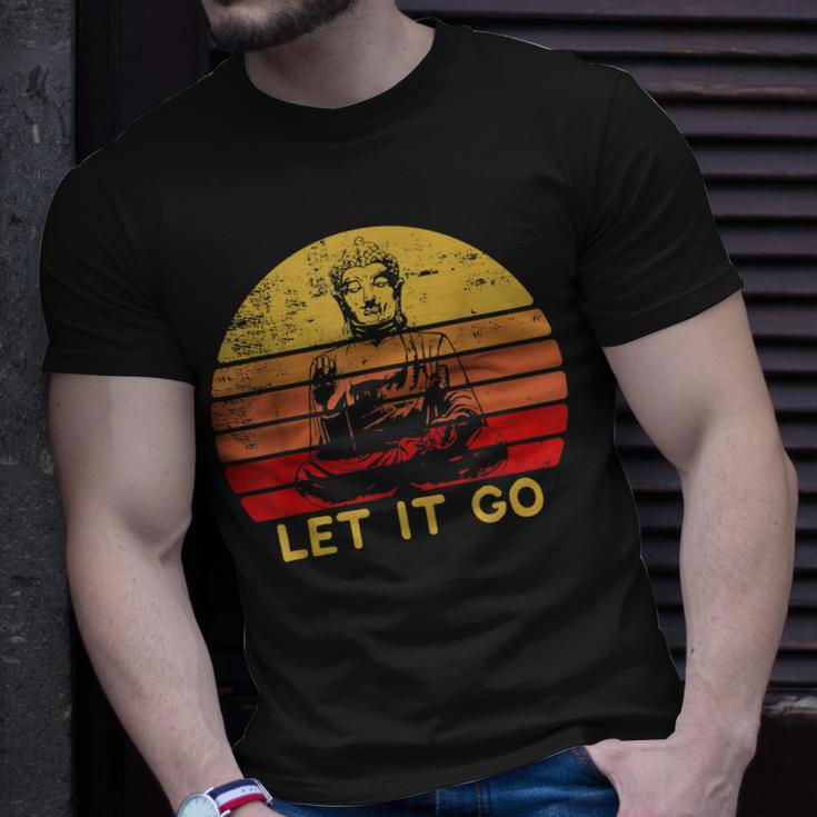 Let It Go Meditation Lover Buddha Fan Zen Gift Unisex T-Shirt Gifts for Him