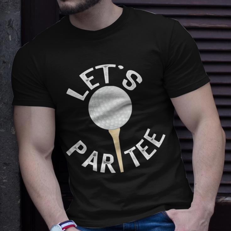 Lets Par Funny Golf Pun Unisex T-Shirt Gifts for Him