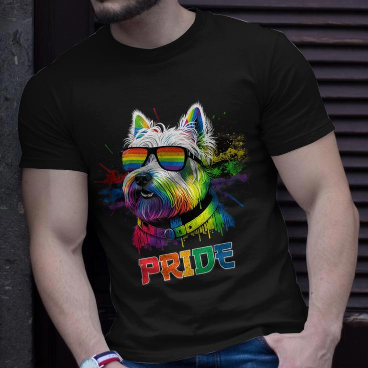 Lgbt Lesbian Gay Pride Westie Dog Unisex T-Shirt Gifts for Him