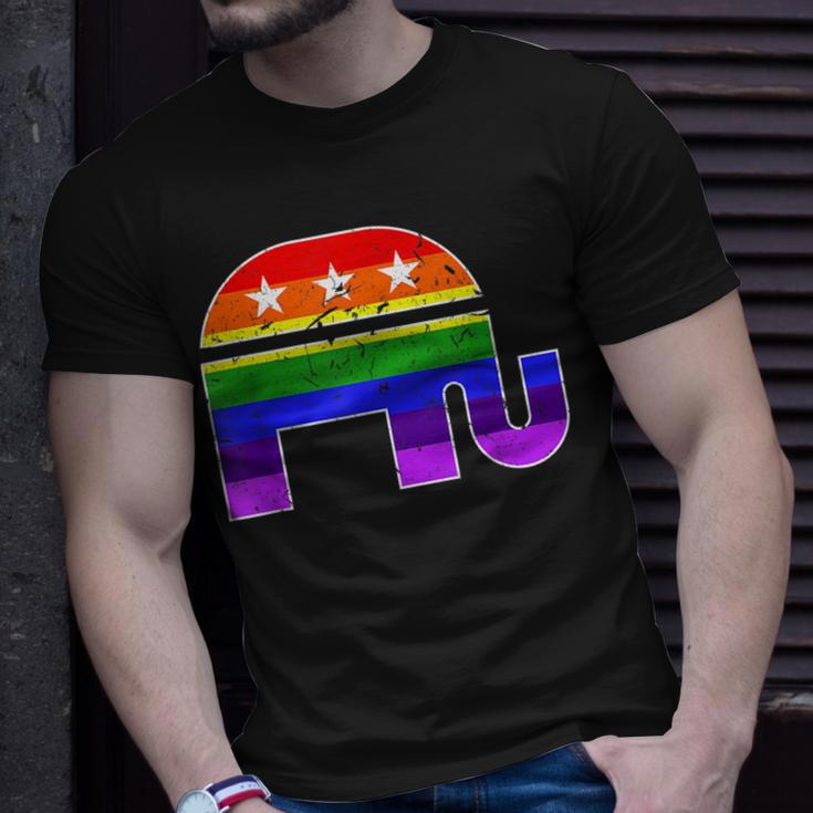 Lgbtq Gay Pride Conservative Republican Capitalist Politics Unisex T-Shirt Gifts for Him