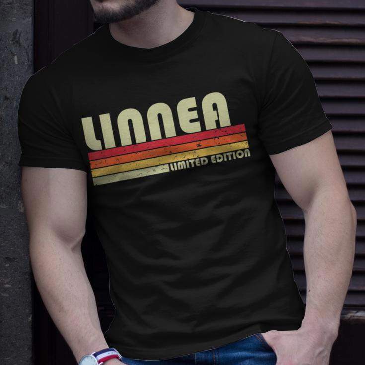 Linnea Name Personalized Retro Vintage 80S 90S Birthday 90S Vintage Designs Funny Gifts Unisex T-Shirt Gifts for Him