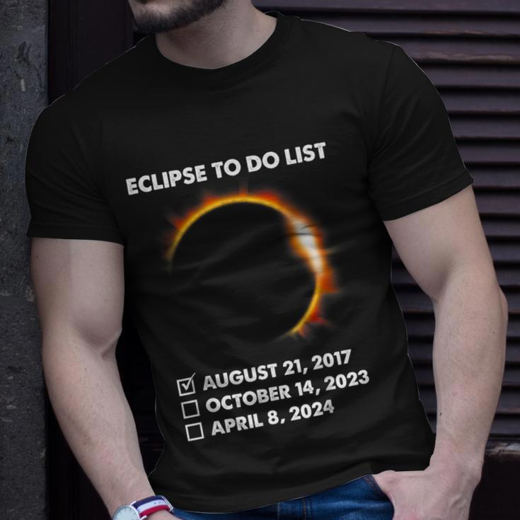 To Do List Annular Solar Eclipse 2023 Total Eclipse 2024 T-Shirt Gifts for Him