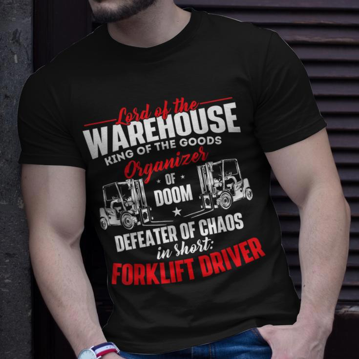 Lord Of The Warehouse Forklift Driver Fork Stacker Operator T-Shirt Gifts for Him