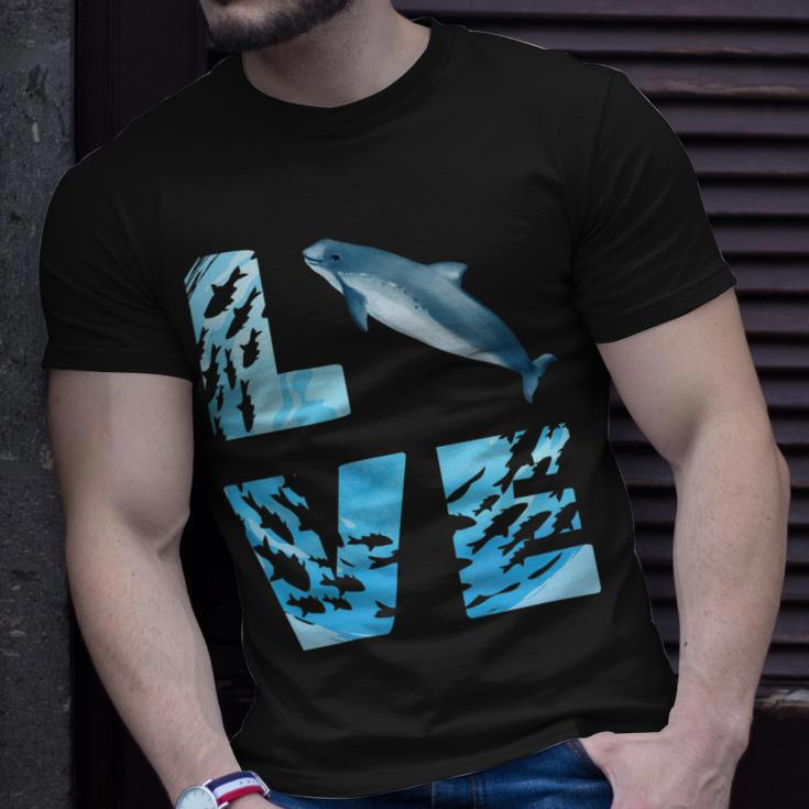 Love Harbor Porpoise Whale Sea Animals Marine Mammal Whales T-Shirt Gifts for Him