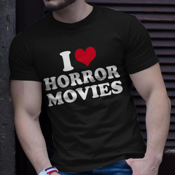 I Love Horror Movies Movies T-Shirt Gifts for Him