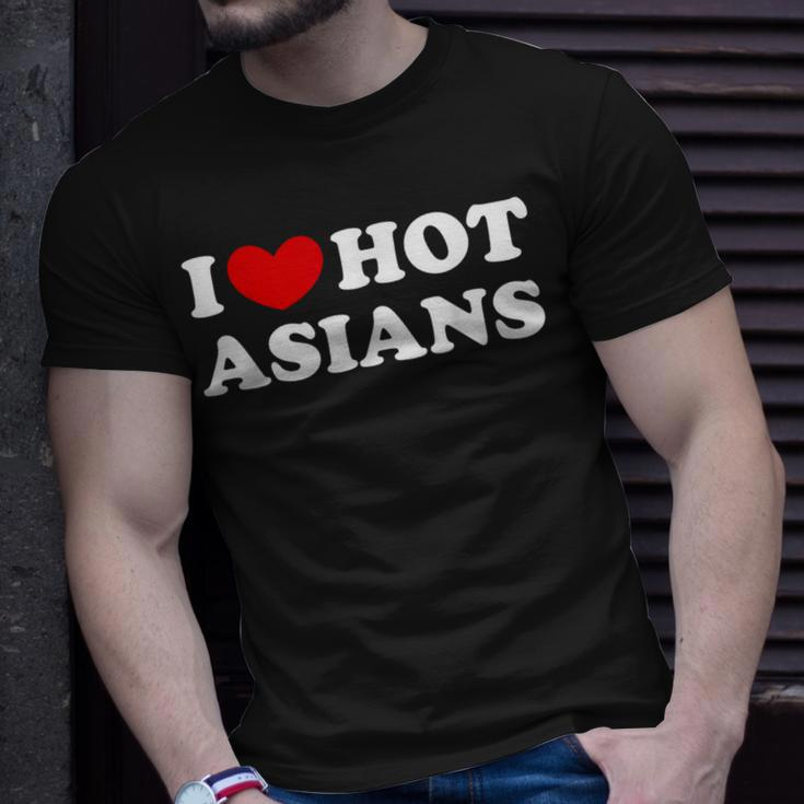 I Love Hot Asians I Heart Hot Asians T-Shirt Gifts for Him