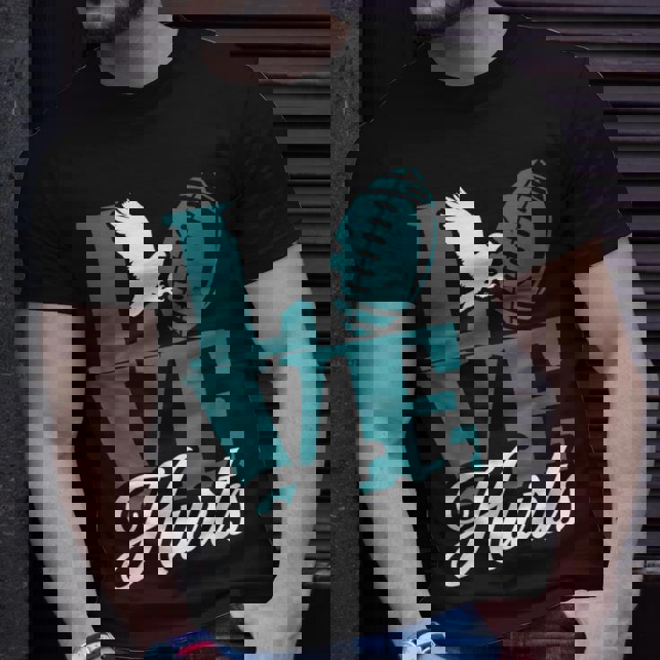 Love Hurts Eagles Retro Unisex T-Shirt Gifts for Him