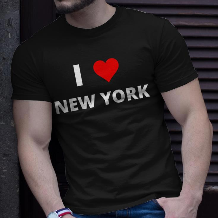 I Love New York With A Red Heart T-Shirt Gifts for Him