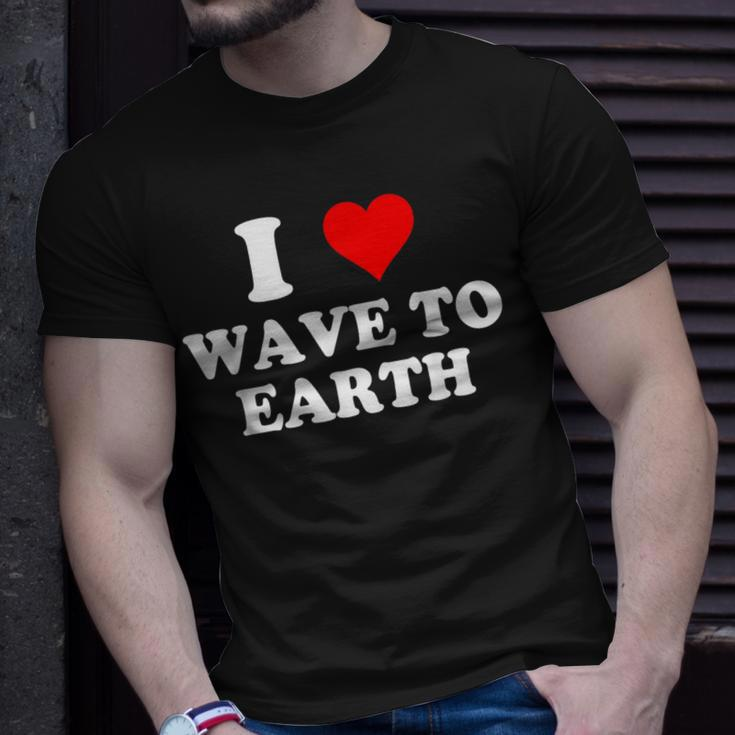 I Love Wave To Earth I Heart Wave To Earth Red Heart T-Shirt Gifts for Him