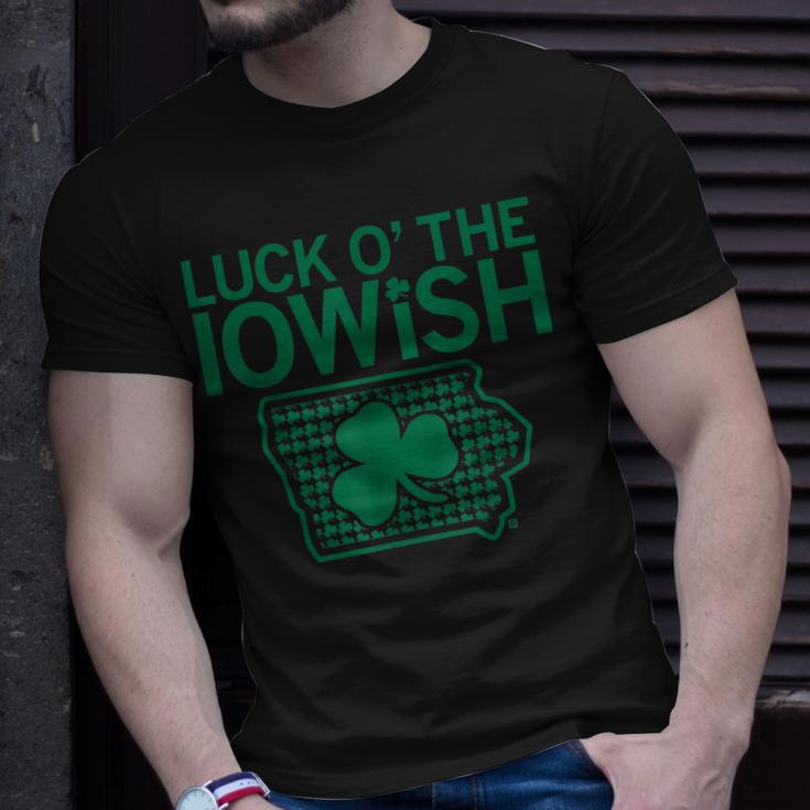Luck O’ The Iowish Irish St Patrick's Day T-Shirt Gifts for Him
