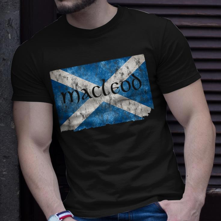 Macleod Scottish Clan Name Scotland Flag Unisex T-Shirt Gifts for Him