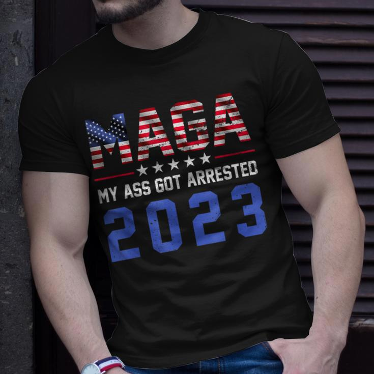 Maga My Ass Got Arrested 2023Trump For PrisonTrump Support T-Shirt Gifts for Him