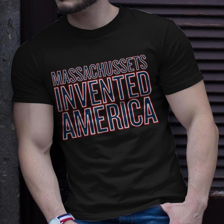 Massachusetts Invented America T-Shirt Gifts for Him