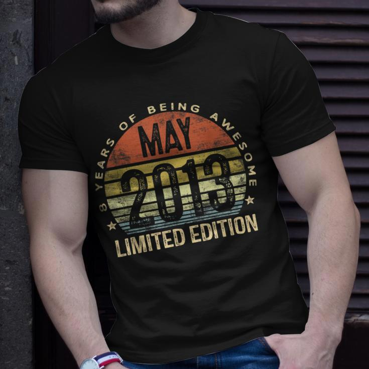May 2013 Limited Edition 8Th Birthday 8 Year Old Unisex T-Shirt Gifts for Him