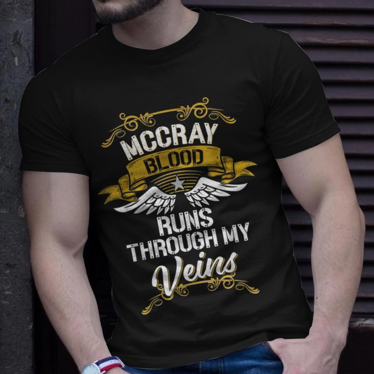 Mccray Blood Runs Through My Veins T-Shirt Gifts for Him