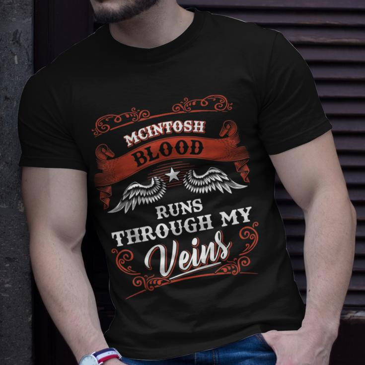 Mcintosh Blood Runs Through My Veins Youth Kid 1T5d T-Shirt Gifts for Him