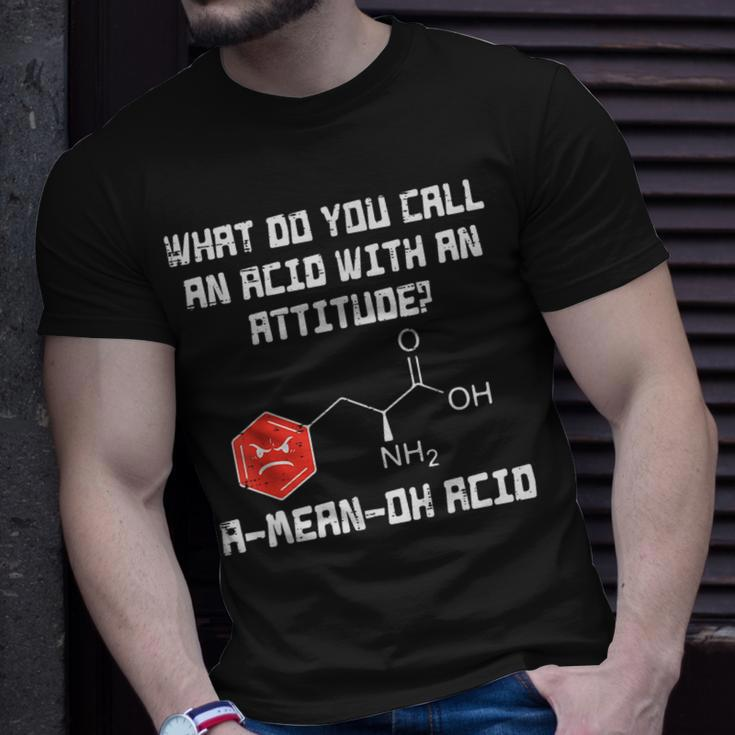 A Mean Oh Acid Chemistry Joke Science Chemist Nerd T-Shirt Gifts for Him