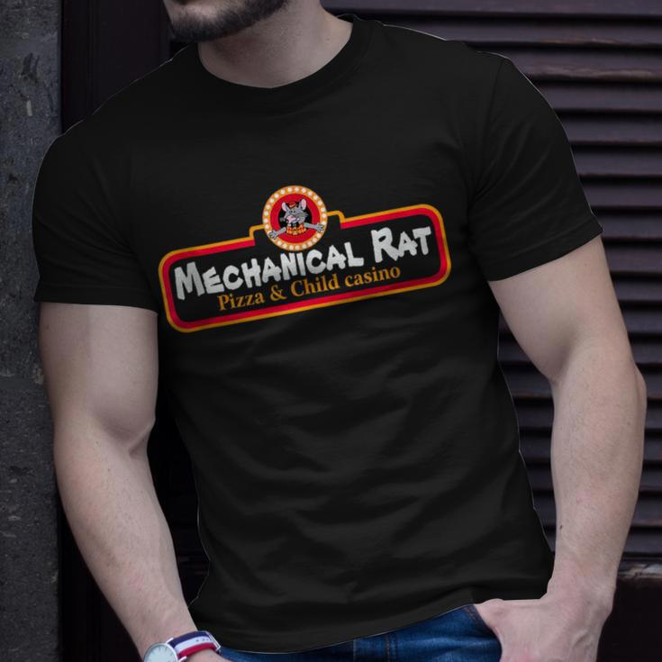 Mechanical Rat Pizza & Child Casino Pizza Funny Gifts Unisex T-Shirt Gifts for Him