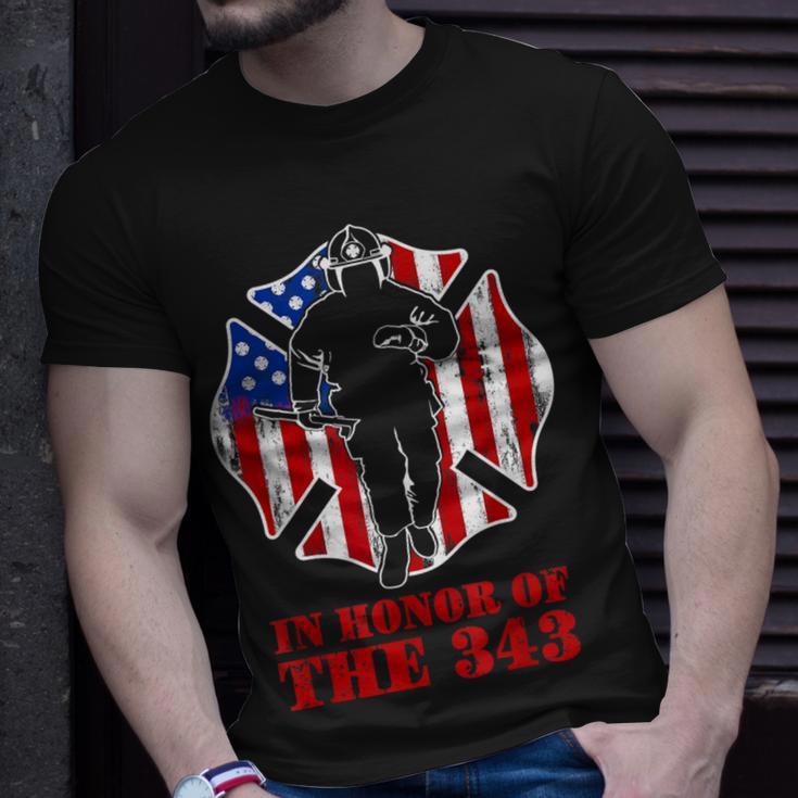 In Memory And Honor We Will Never Forget 343 Firefighter T-Shirt Gifts for Him