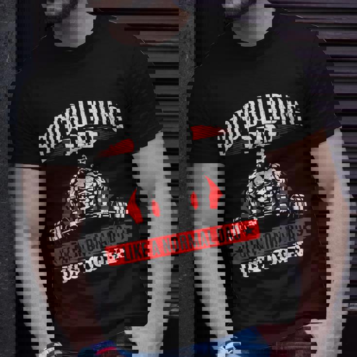 Mens Gym Bodybuilding Fitness Training Weightlifting Dad Unisex T-Shirt Gifts for Him