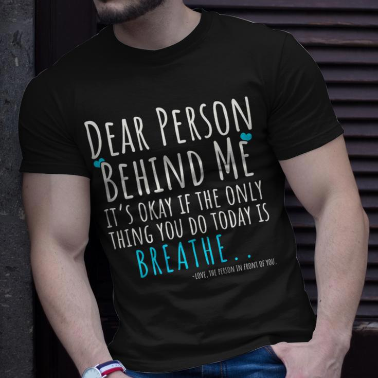 Mental Health & Suicide Prevention Awareness Person Behind T-Shirt Gifts for Him