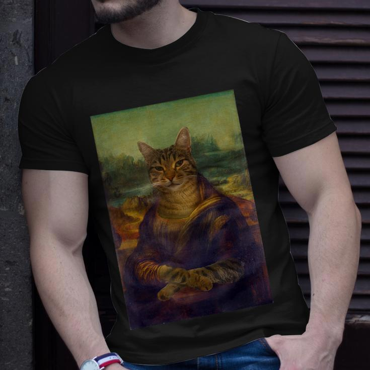 Meowing Lisa Cat Cat Art Cat Lover Cat Owner T-Shirt Gifts for Him