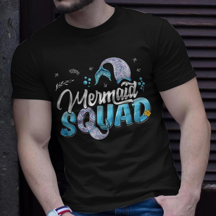 Mermaid Squad Party Mermaid Birthday Matching Set Family Unisex T-Shirt Gifts for Him