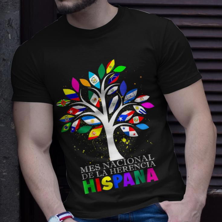 Mes Nacional De La Herencia Hispana Flags Countries World T-Shirt Gifts for Him