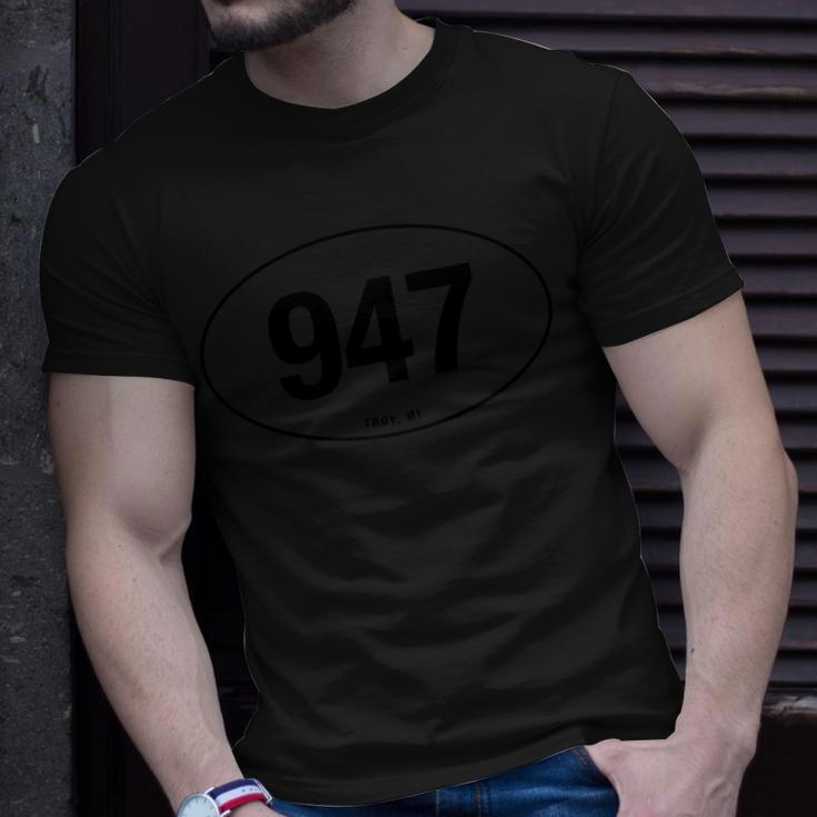 Michigan Area Code 947 Oval State Pride T-Shirt Gifts for Him