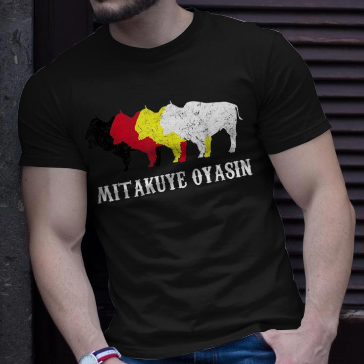 Mitakuye Oyasin Indian Culture - Oglala Lakota Sioux Chief Unisex T-Shirt Gifts for Him