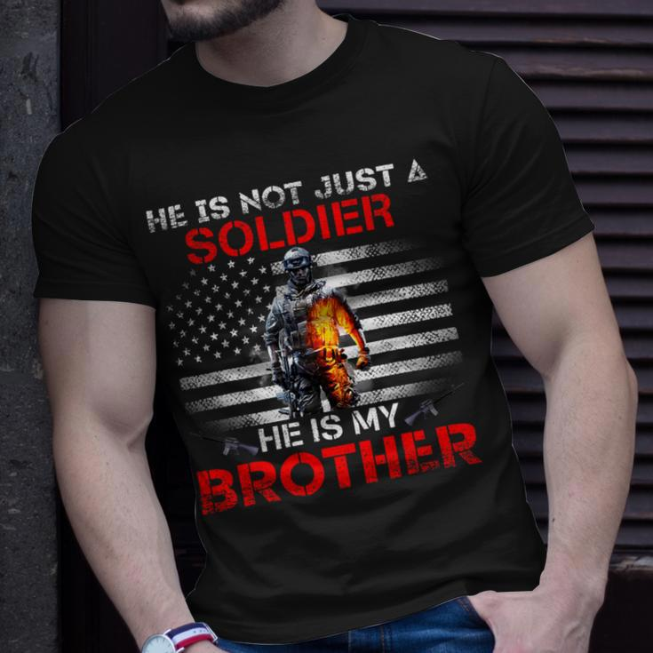 My Brother Is A Soldier Proud Army Sister Veterans Day Gift Unisex T-Shirt Gifts for Him