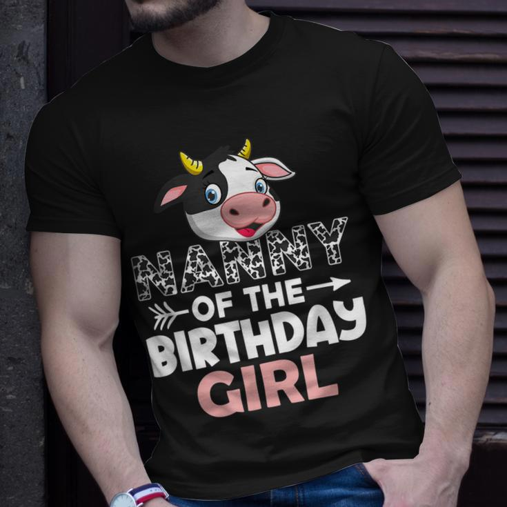 Nanny Of The Birthday Girl Cows Farm Cow Nanny Unisex T-Shirt Gifts for Him