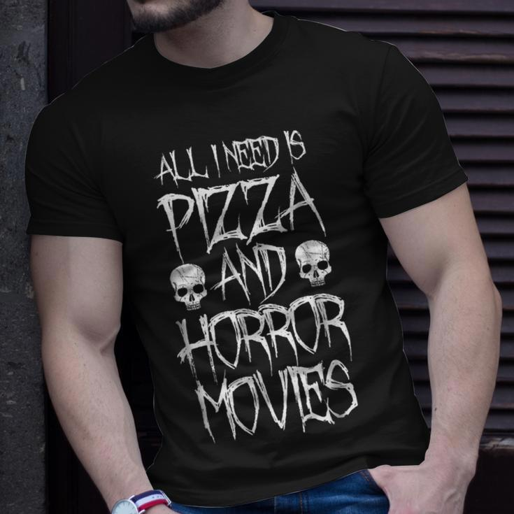 All I Need Is Pizza And Horror Movies Horror Movies T-Shirt Gifts for Him