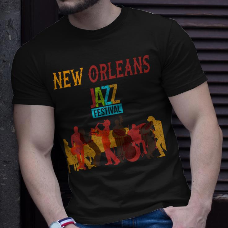 New Orleans Festival Of Jazz Music Louisiana Jazz T-Shirt Gifts for Him