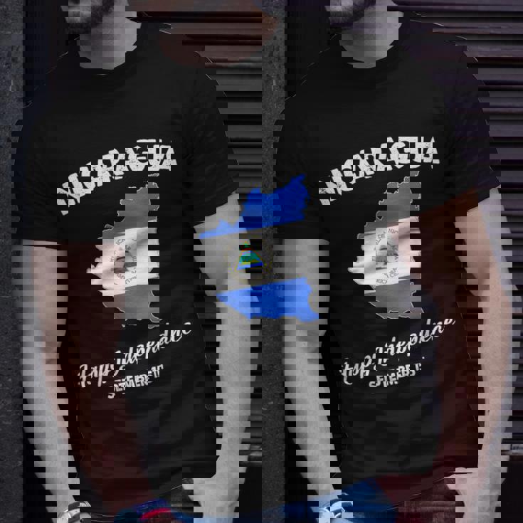 Nicaragua Pride 15 September Independence Nicaraguan Flag T-Shirt Gifts for Him